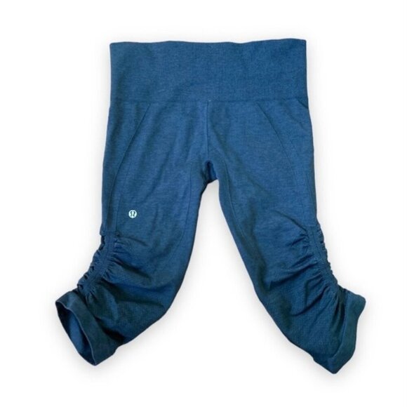 Lululemon In The Flow Crop IIHeathered Deep Coal size 6 - Picture 6 of 7